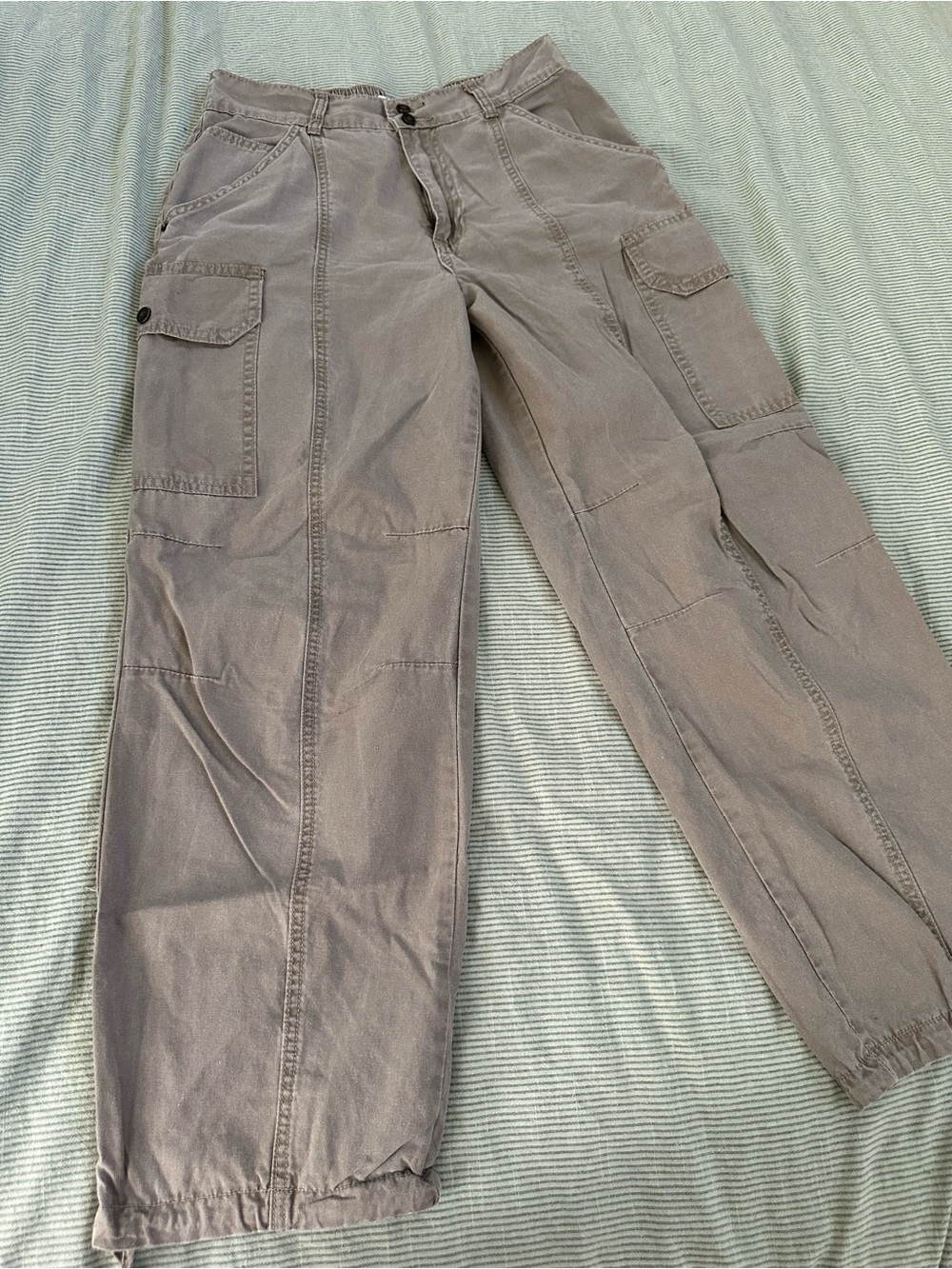 Women’s Cargo Pants 100% cotton, in Taupe size M